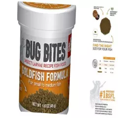  Bug Bites Goldfish Fish Food, Granules for Small to 1.6 Ounce (Pack of 1)