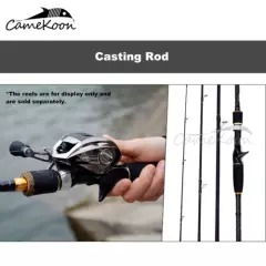 CAMEKOON Spinning Fishing Rod 4-Piece Carbon Fiber Ultralight Travel Fishing Rod