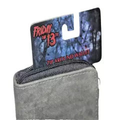 NWT -Friday The 13th Jason Voorhees Wallet Crystal Lake Police Horror Zip Around