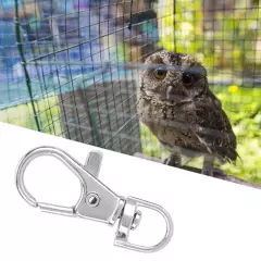 12 Pcs / Pack Iron Anti Escape Pet Bird Cage Door Buckle Lock Claw Trigger Snap