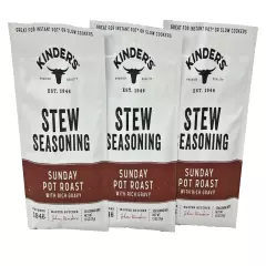 Kinders Sunday Pot Roast Seasoning Mix 1.1 oz (3 Pack)