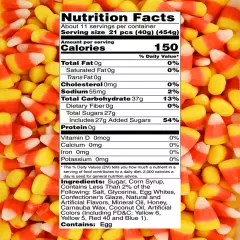 Candy Corn Mix with Real Honey, Fall Harvest - 1 Pound by Queen City Candy