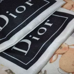 CHRISTIAN DIOR Oblique Silk Monogram scarf. Black & White New w/ Tags