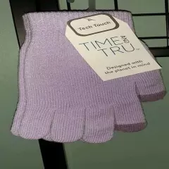 Time and Tru Tech Touch Gloves Light Purple Ladies One Size Fits Most 