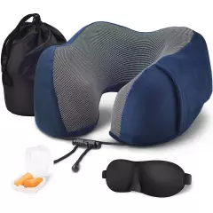 Travel Pillow Luxury Memory Foam Neck & Head Support Pillow