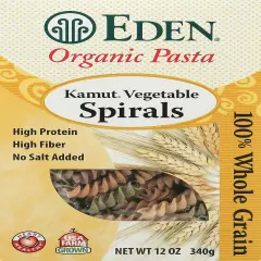 Eden Foods Organic Kamut Pasta with Vegetable Spirals 12 oz (Pack of 6)