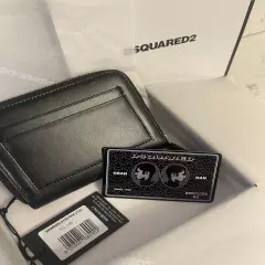 DSQUARED2 Card Holder GRAFFITI All Black WALLET