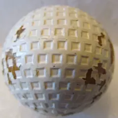 CIRCULAR MESH GOLF BALL-THE CHEMICO BOB- ORIGINAL PAINT