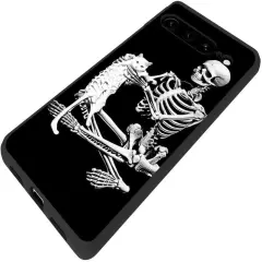 Compatible with Google Pixel7 Pro Skeleton Case,Slim Soft Silicone Case 4 Google