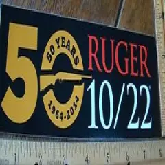 Ruger "50 Years Of 10/22" Decal Sticker