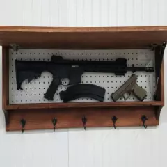 ENTRYWAY MUDROOM COAT RACK SECRET HIDDEN GUN CONCEALMENT CONCEAL STORAGE CABINET