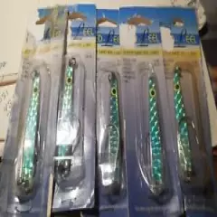 5 ACME NEED-L-EEL JIG SILVER PRIZM SALTWATER SPOON 3/8oz