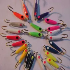 24 NEW ROCKER PANFISHING JIGS SIZE 10 BLUEGILL panfish PERCH JIG fishing ice