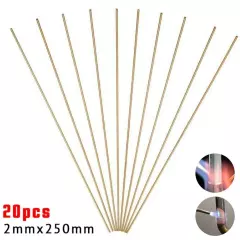 20PCS Wire Brazing Easy Melt Welding Rods Low Temperature 2mm X 250mm Brass