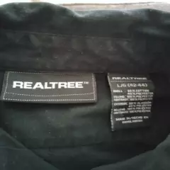 Realtree long sleeve 1/2 Black 1/2 Camo Large 42-44 Shirt