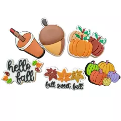 Fall Shoe Charms 6pc