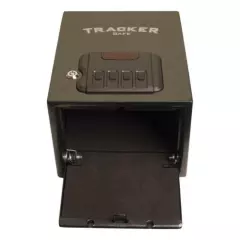 Tracker Safe Electronic Safe Lock 0.24 Cu Ft Quick Access Security Steel Black