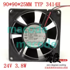 Fan papst TYP 3414H 24V 3.8W 9225 9025 9CM New #YY0