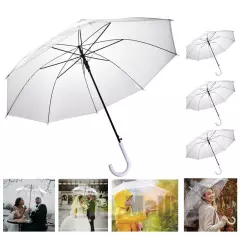 Lots Clear Umbrella Automatic Easy Carrying Suitable For Women And Girls Wedding