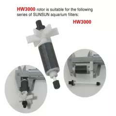 SUNSUN HW302 HW303 HW304 HW3000 Canister filter original impeller rotor & shaft