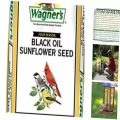  76027 Black Oil Sunflower Wild Bird 25-Pound Bag Food