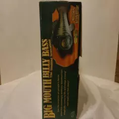 NEW NIB VTG BIG MOUTH BILLY BASS MOTION ACTIVATED SINGING FISH W/ BOX GEMMY 1998