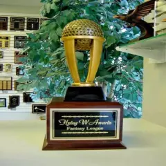 GOLF PERPETUAL TROPHY 16 YEAR AWARD 13 INCHES TALL P*TRC-47/5 3 SIZES SMALL ~