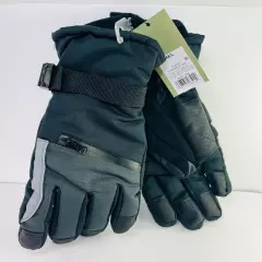 Goodfellow Zip Pocket Ski Gloves, Men's Size M/L, Black