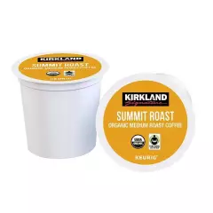 Kirkland Signature Coffee Organic Summit Roast K-Cup Pod, 120-count /EXP 07/2026