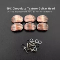 1SET Chocolate Guitar Tuning Pegs keys Tuners Machine Heads Buttons knobs Handle