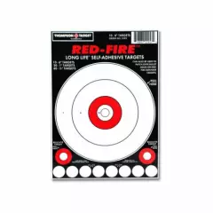 Thompson Target Red-Fire Ultra Bright Adhesive Peel & Stick Targets - 6"x9"