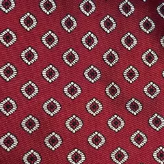 Jos. A. Bank Executive Collection Red Blue 100% Silk Mens Neck Tie Made In China