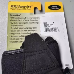 5.11 Tactical 59352 59352019M Black Scene One Gloves TPR Rubber Knuckle Medium