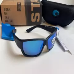 Costa Del Mar Tuna Alley Polarized Sunglasses 580G Blackout/Blue 580 Glass.