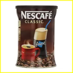 Nescafe Classic Instant Coffee Hot or Cold Greek Frappe - 1 Pack of 200g