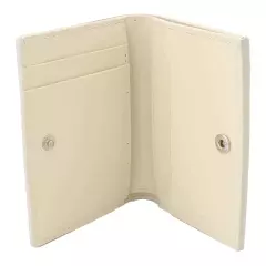 Montblanc Meisterstuck 4810 Mini Leather Wallet In Ivory 130941