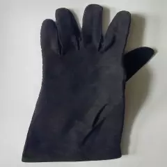 Vintage 60s Women’s Gloves - Black- Cotton - 4 Button (Slip-on) - Size 6 (S)