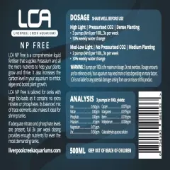 LCA NP Free (Nitrate/Phosphate Free) Premium Liquid Fertiliser Aquatic Fish Tank