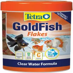 Tetra Goldfish Flakes, Nutritionally Diet Vitamin C Enriched Flakes 0.42 OZ NEW!