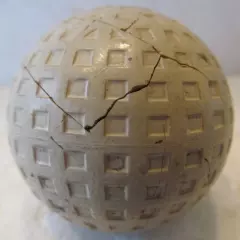 VINTAGE GORDON MESH GOLF BALL WITH UNUSUAL COVER PATTERN