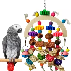 Bird Toys Parrot Toys Natural Corncob Wooden Mango Solid Chew Toys for Small and