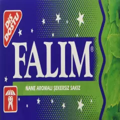 Falim Sugarless Plain Gum Individually Wrapped Mint Flavored 100 Piece