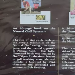 Vintage Natural Golf Bob Roseburg Cassette & VHS