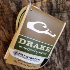 Drake Waterfowl Systems Mens Brown Long Sleeves 1/4 Zip Pullover Jacket Size XL