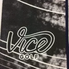 Vice Shine Golf Bag Towel Neon Lime or Black Durable Waffle Microfiber New Sport