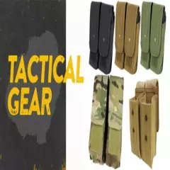 Tactical Double 7.62 Modular Magazine Mag Pouch Black