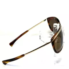 Ray Ban 2319 Olympian I 954/57 Striped Havana Polarized Sunglasses/EUC