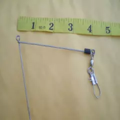 6 PCS. BOTTOM BOUNCER SINKER 8, 6 OZ. W/S.S. WIRE 045X10"LEGX4"ARM 3 EACH. 