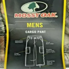 MENS MOSSY OAK BREAK-UP COUNTRY CAMO HUNTING CARGO PANTS, SIZE 44/46 XXL, NEW