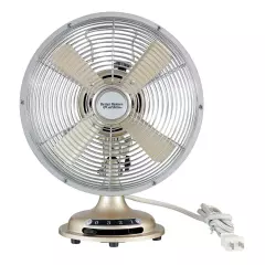 Better Homes & Gardens 8" Retro 3-Speed Metal Tilted-Head Oscillation Table Fan